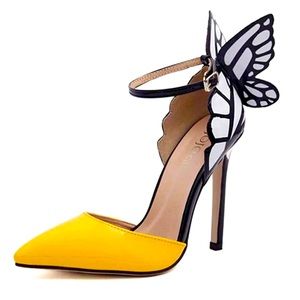 King Ma Women Fashion Butterfly High Heel Sandals